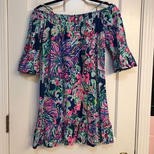 Lily Pulitzer off the shoulder dress! Worn once.